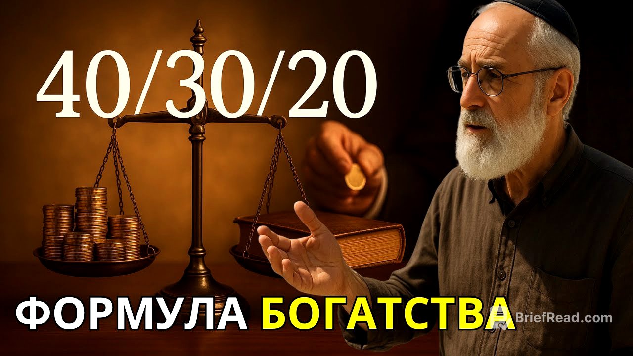Об этом никому не рассказывали — 40/30/20, настоящая формула богатой жизни | Еврейская мудрость