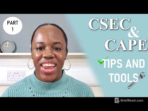 CAPE & CSEC Tips and Tools (PART 1): Mindset and Methods