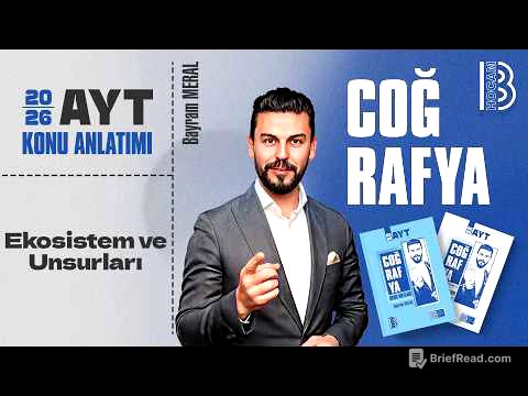 3) AYT Coğrafya - Ekosistem ve Unsurları - Bayram MERAL - 2026