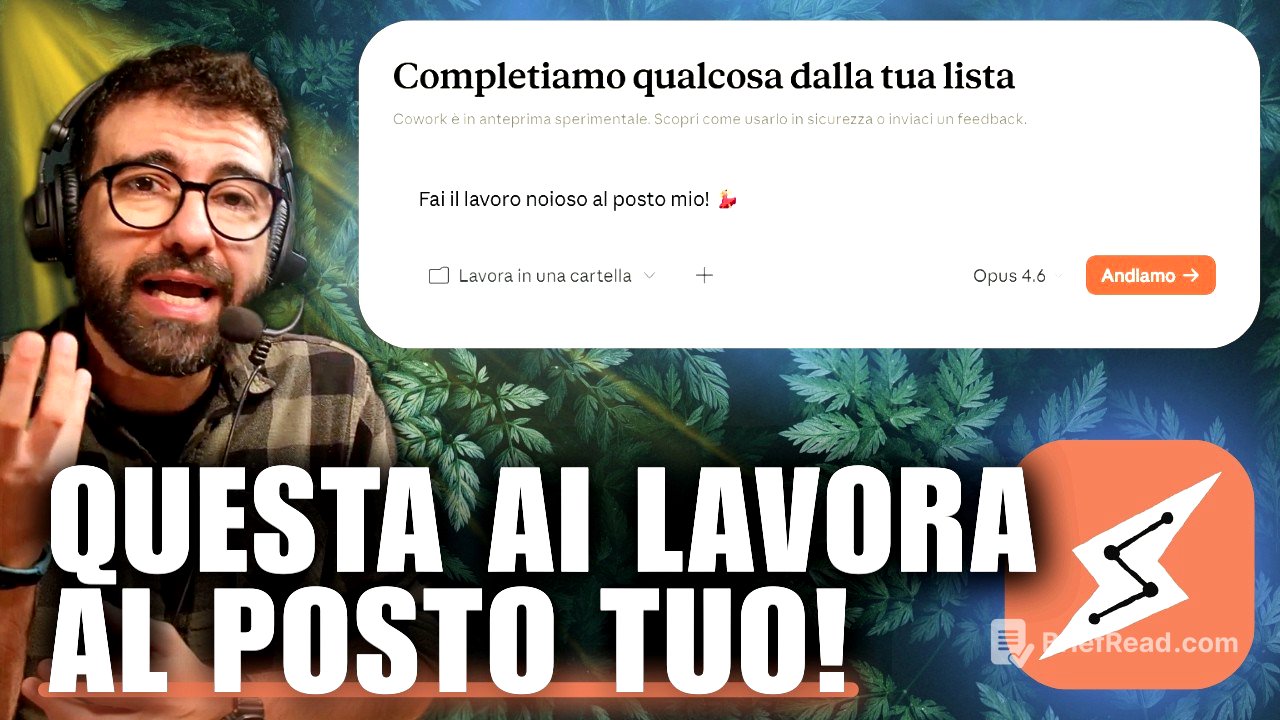 CLAUDE COWORK 🤖 CORSO COMPLETO sull'AI che PUÒ FARE TUTTO!