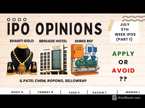 Brigade Hotels, Shanti Gold , Shree Ref & July 5th week IPOs : Apply/Avoid? Primary Market Chatter