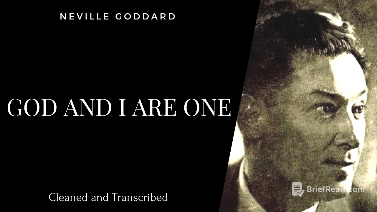 Neville Goddard - God And I Are One - 1972 Lecture - Own Voice - Full Transcription - Subtitles 🙏 -