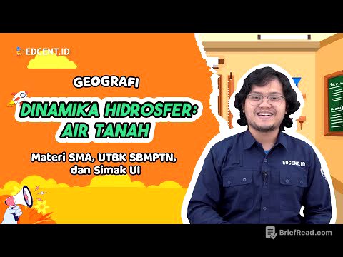 DINAMIKA HIDROSFER: AIR TANAH - GEOGRAFI - MATERI UTBK SBMPTN DAN SIMAK UI