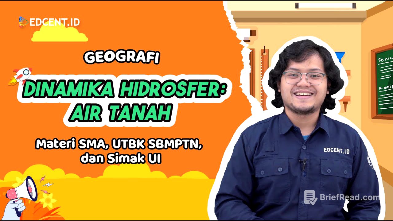 DINAMIKA HIDROSFER: AIR TANAH - GEOGRAFI - MATERI UTBK SBMPTN DAN SIMAK UI