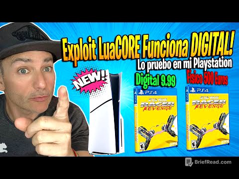 Exploit LUACORE PS4 y PS5 Funciona en la versión DIGITAL de 9 Euros, Lo pruebo en mi PS5 ACTUALIZADA