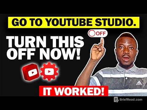 No Watch Hours? No Subscribers? TURN THIS OFF!