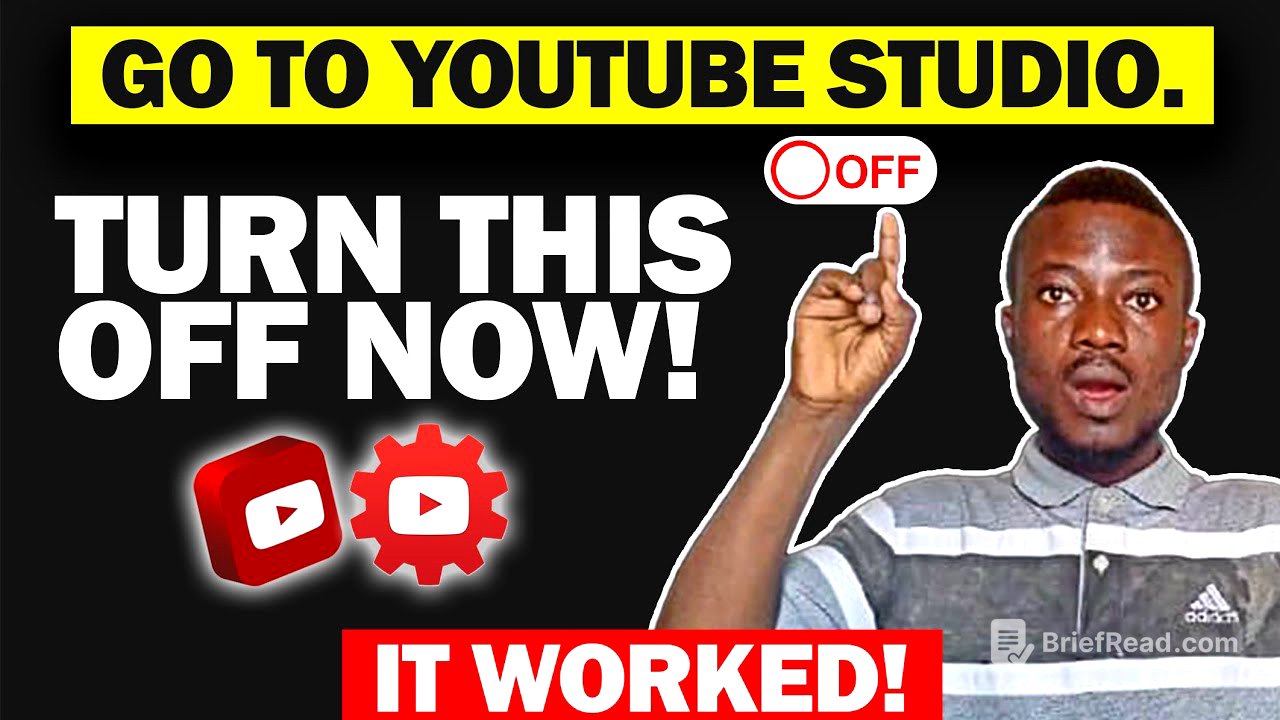 No Watch Hours? No Subscribers? TURN THIS OFF!