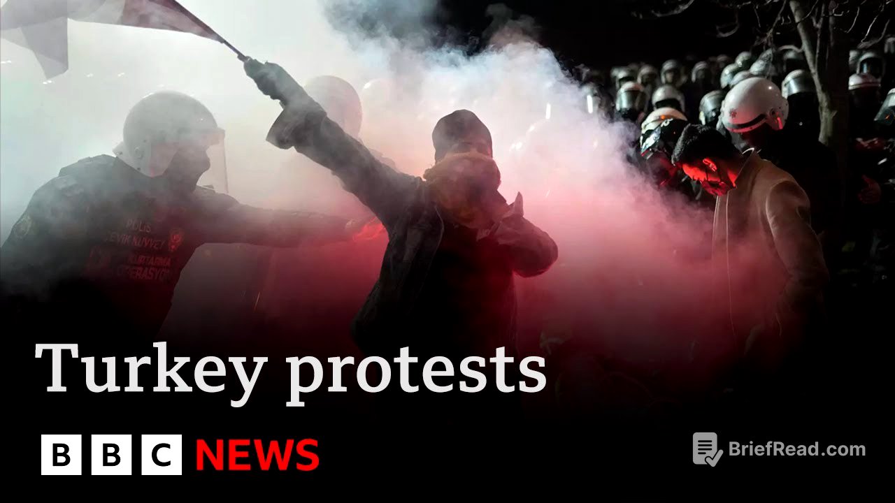 Thousands  protest in Turkey as leading political rival of President Erdogan is jailed | BBC News