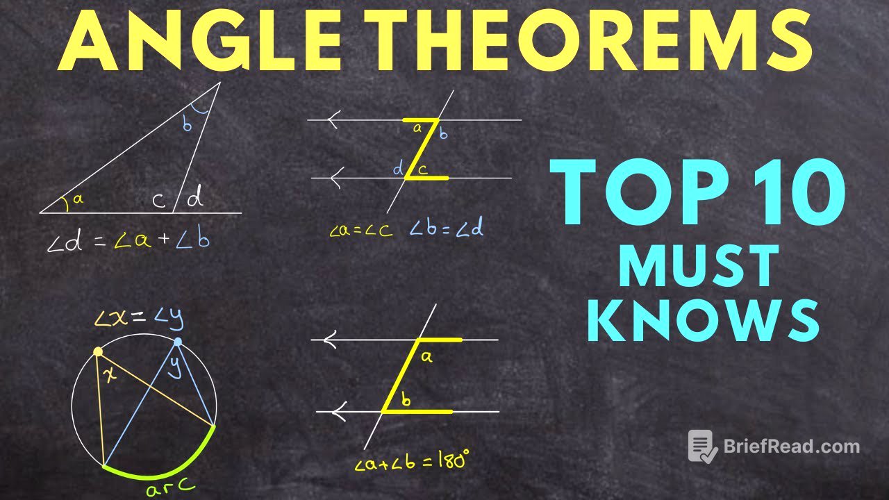 ANGLE THEOREMS - Top 10 Must Know