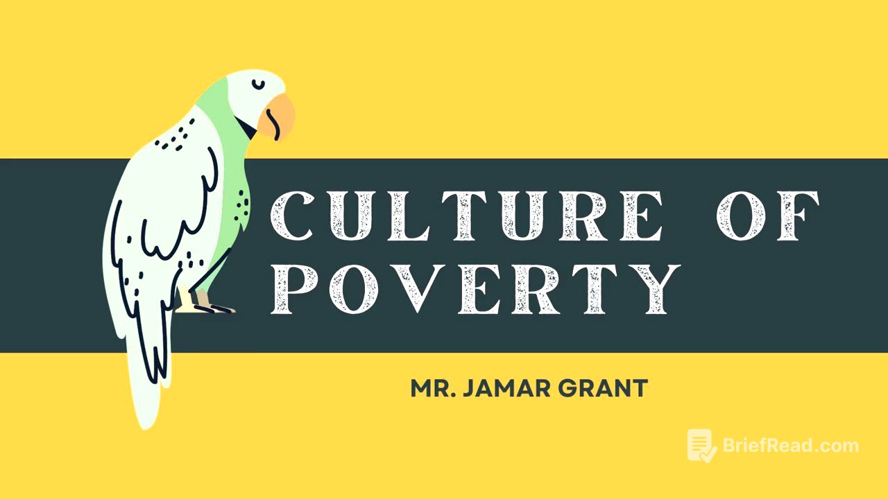 Culture of Poverty Theory