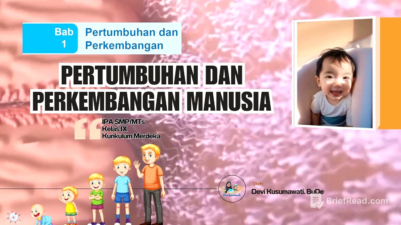BAB 1 Pertumbuhan dan Perkembangan Manusia | Materi IPA SMP Kelas 9 Kurikulum Merdeka