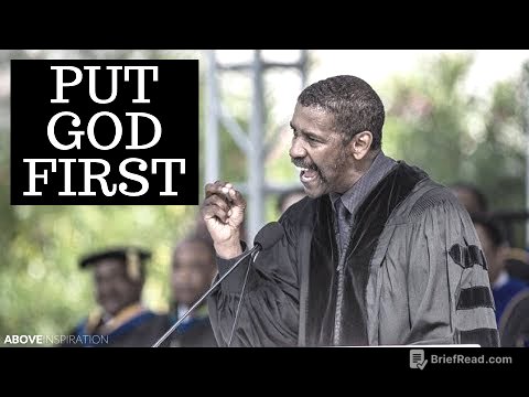 Put God First - Denzel Washington Motivational & Inspiring Commencement Speech