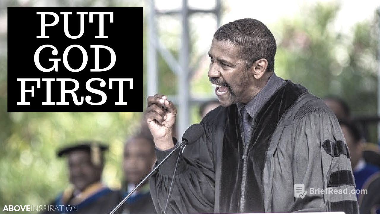Put God First - Denzel Washington Motivational & Inspiring Commencement Speech
