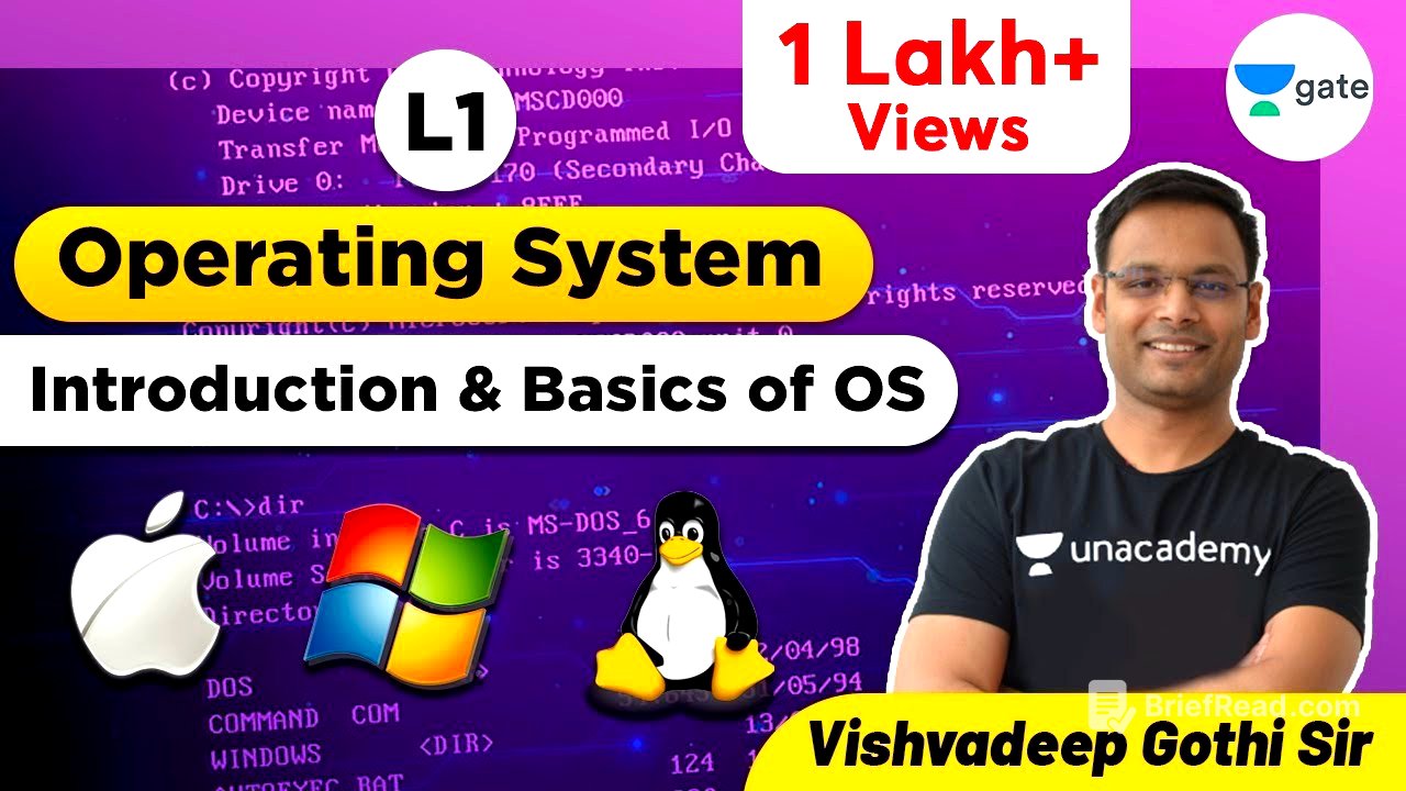 Introduction & Basics of OS | L 1 | Operating System | GATE 2022  #VishvadeepGothi