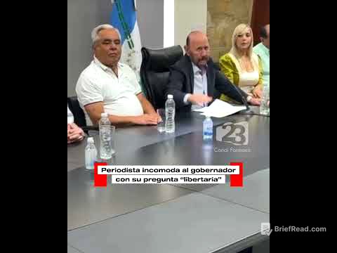 🔴 TENSIÓN • El Gobernador Gildo Insfrán cruzó al periodista Tyntu en conferencia de prensa