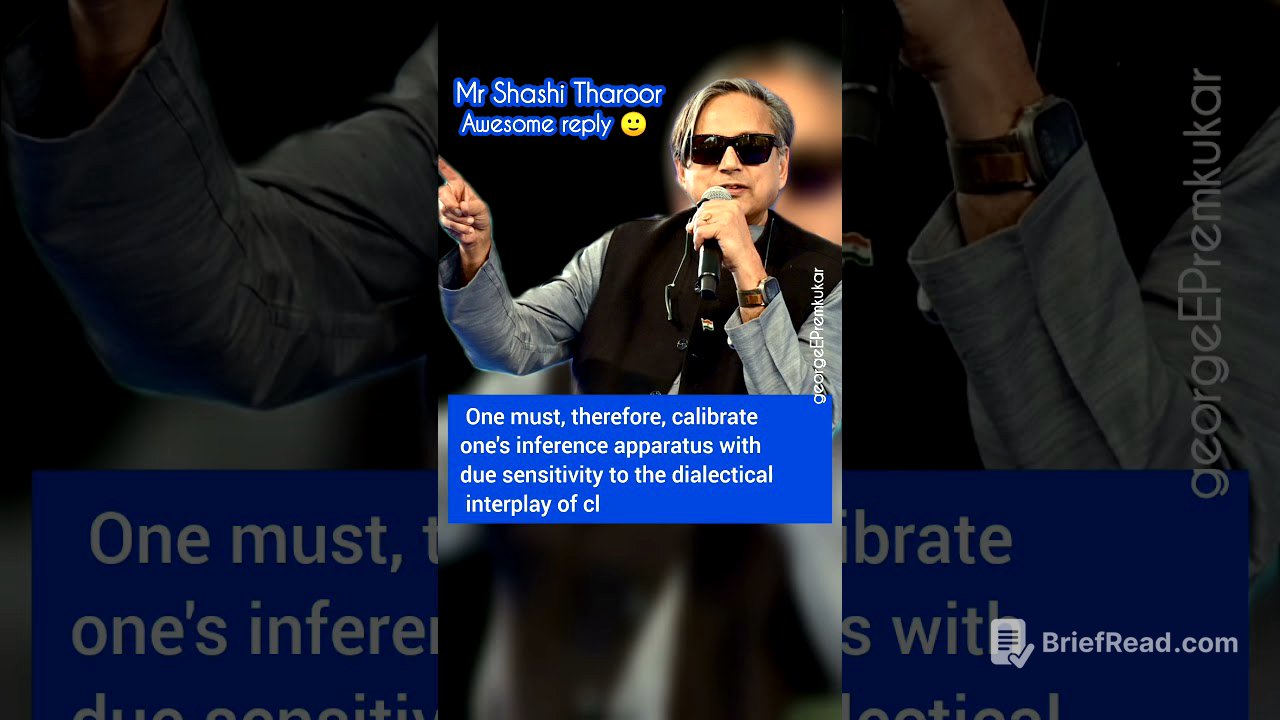 Mr.Sashi Tharoor's reply to a reporter about ..|#sashitharoor #englishspeaking #news #inshotpro