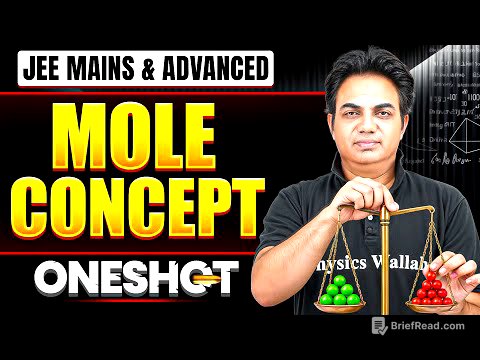 Manzil 2026: MOLE CONCEPT in 1 Shot: All Concepts & PYQs Covered | JEE Main & Advanced
