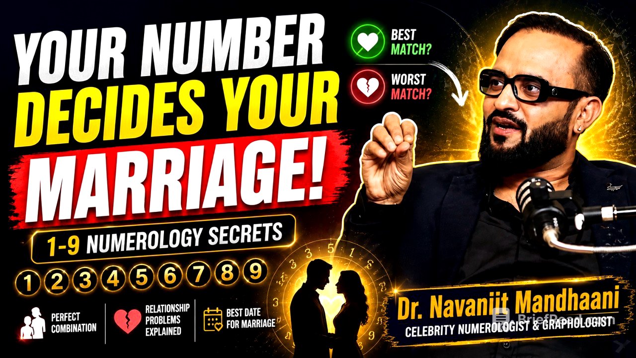 1-9 Numbers Ka Marriage Report Card | Dr. Navaniit Mandhaani Reveals Your Perfect Match | Ep. 140
