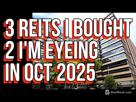 3 REITs I Bought, And 2 I’m Eyeing In October 2025 (NOT Recommendation)