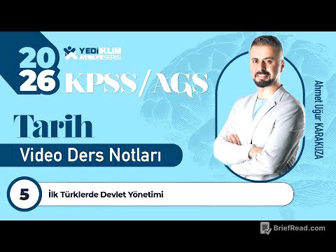 5 - İlk Türklerde Devlet Yönetimi - Ahmet Uğur KARAKUZA