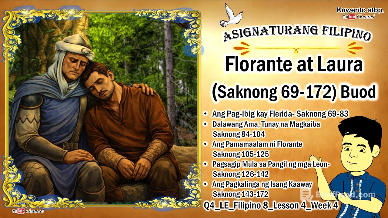 Florante at Laura Saknong 69-172 Buod | Filipino 8 Lesson 4 Week 4
