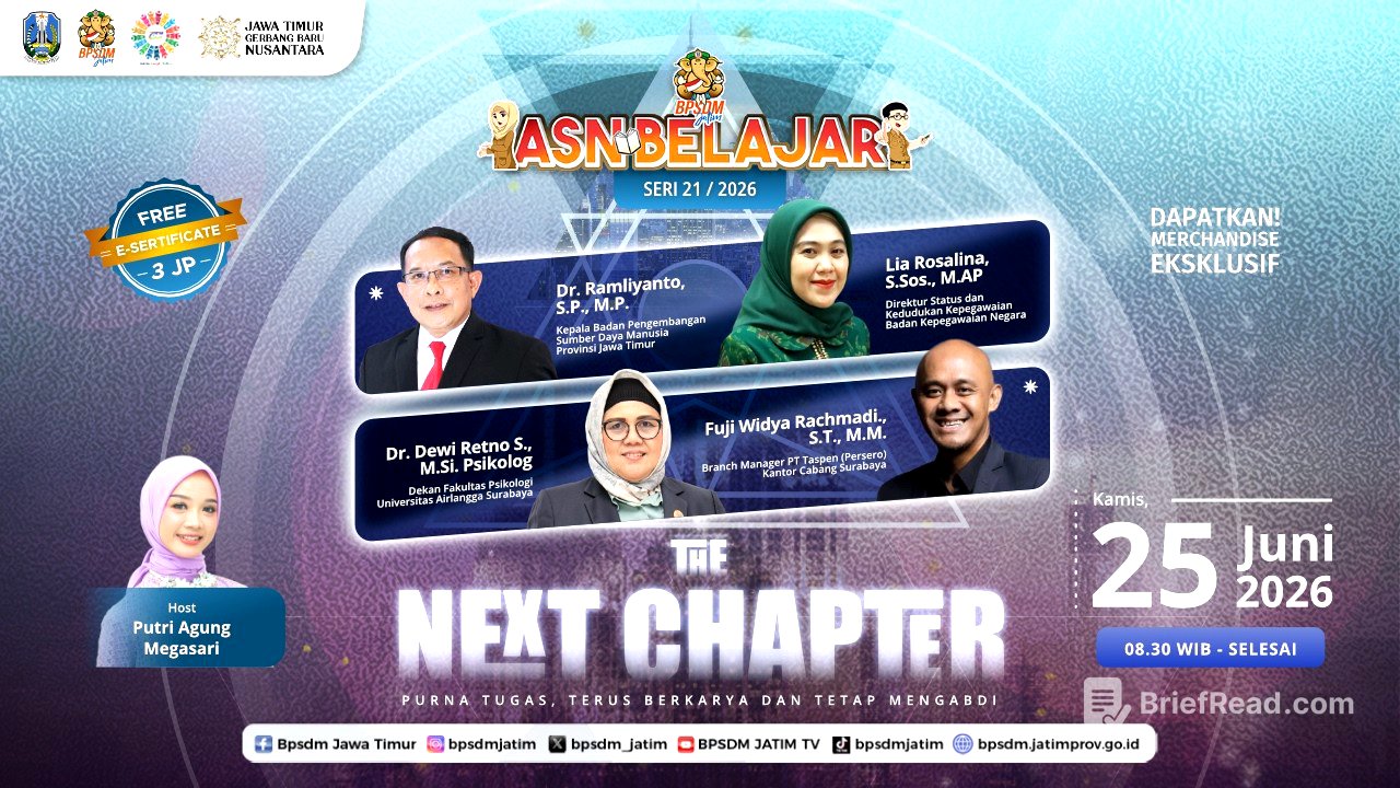 ASN Belajar Seri 21 | 2026 - The Next Chapter: Purna Tugas, Terus Berkarya dan Tetap Mengabdi