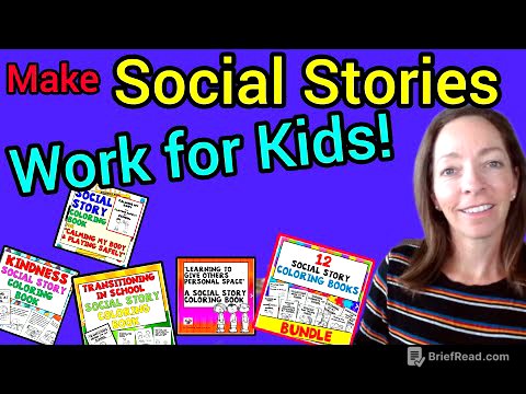 Tips on getting SOCIAL STORIES to work for Kids and 10 Different Stories to Help with Social Skills!