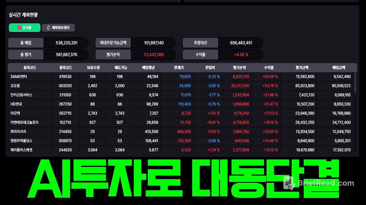 이재명 시대에 살아남는 유일한 방법 !  AI투자로 대동단결 !!