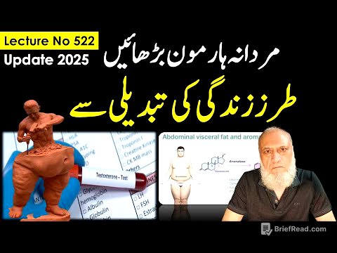 Natural way to increase Testosterone , A vital Hormone| Lecture no 522 , update 2025