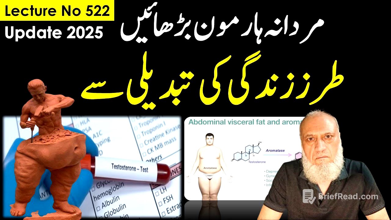 Natural way to increase Testosterone , A vital Hormone| Lecture no 522 , update 2025