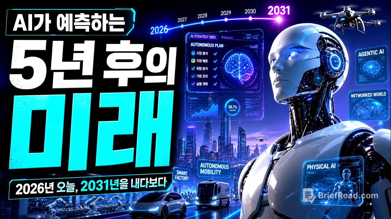 AI가 예측하는 5년 후의 미래: 2026년 오늘, 2031년을 내다보다.