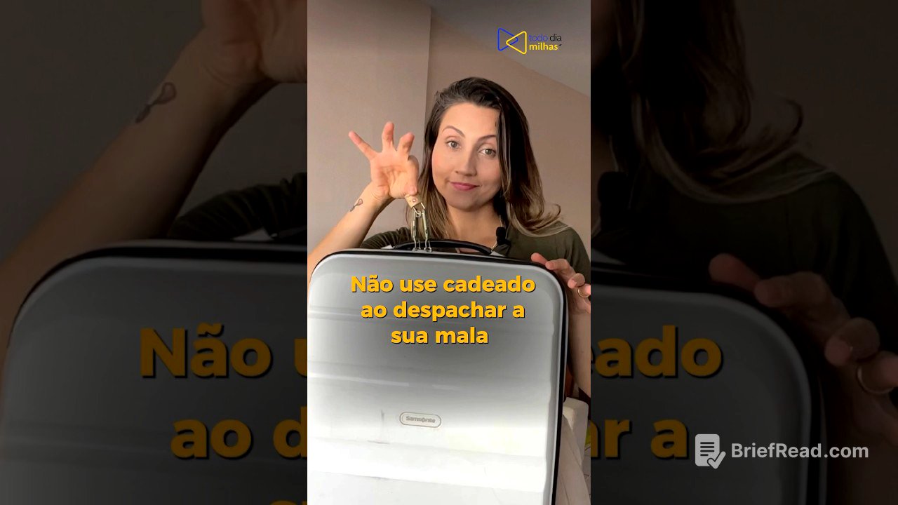 Não use cadeado na mala! Como PROTEGER sua mala no aeroporto #viagem #maladespachada #malademao