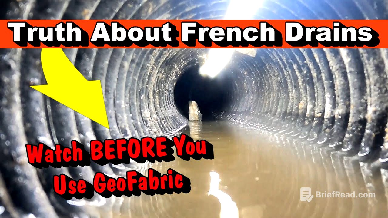 Truth about Geofabric Wrapped French Drains - Watch Before You Install a French Drain