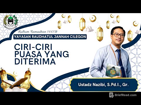 Kultum Ramadhan 1447H || Ramadhan Ke-6 || Ciri-ciri Puasa yang Diterima - Ustadz Nazibi, S.Pd.I.,Gr.