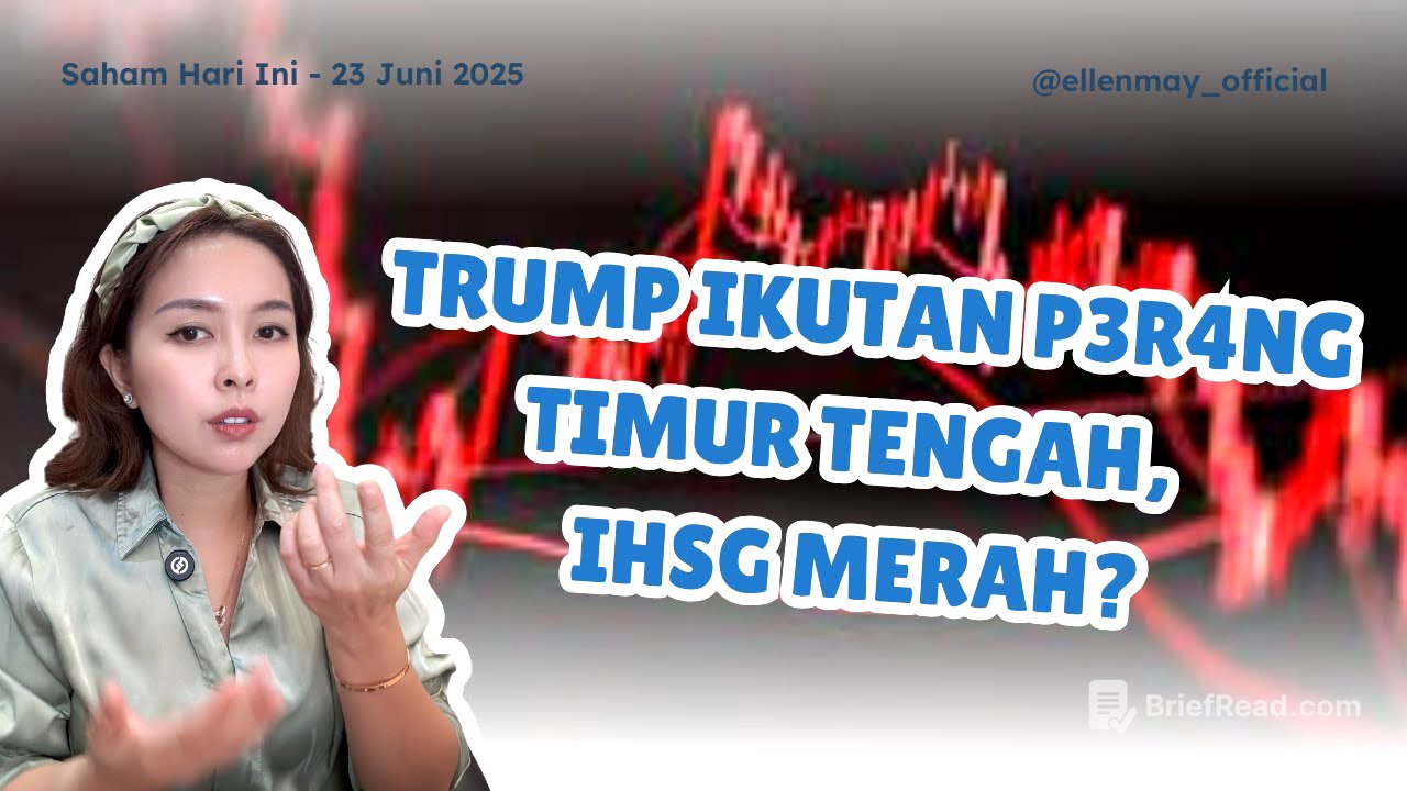 Saham Hari Ini 23 Juni 2025: Iran tutup Selat Hormuz, China di atas angin, lho kok bisa??