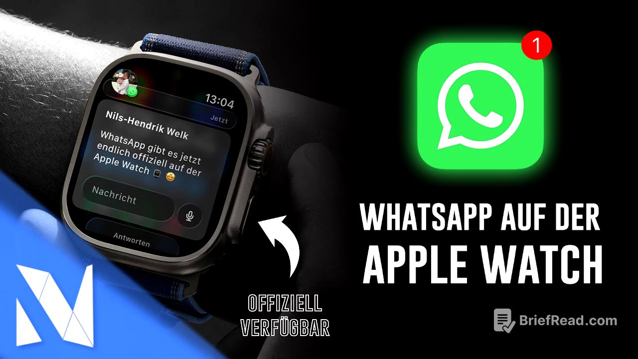 WhatsApp offiziell für die Apple Watch verfügbar ⌚️ - Installation & Features | Nils-Hendrik Welk