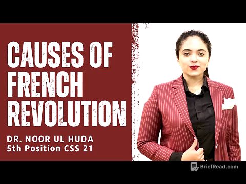 Causes of French Revolution | Dr. Noor ul Huda | 5thPosition CSS | 80+ Marks in CSS European History