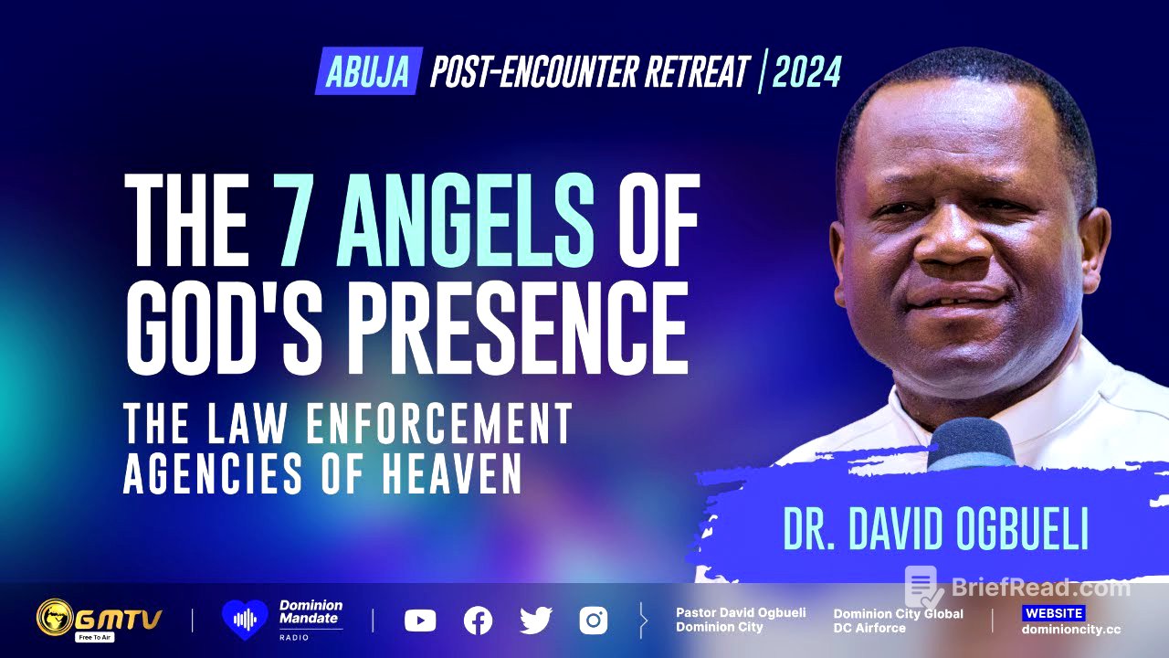 THE SEVEN ANGELS OF GOD'S PRESENCE | DR DAVID OGBUELI #angels #power# supernatural #prayers