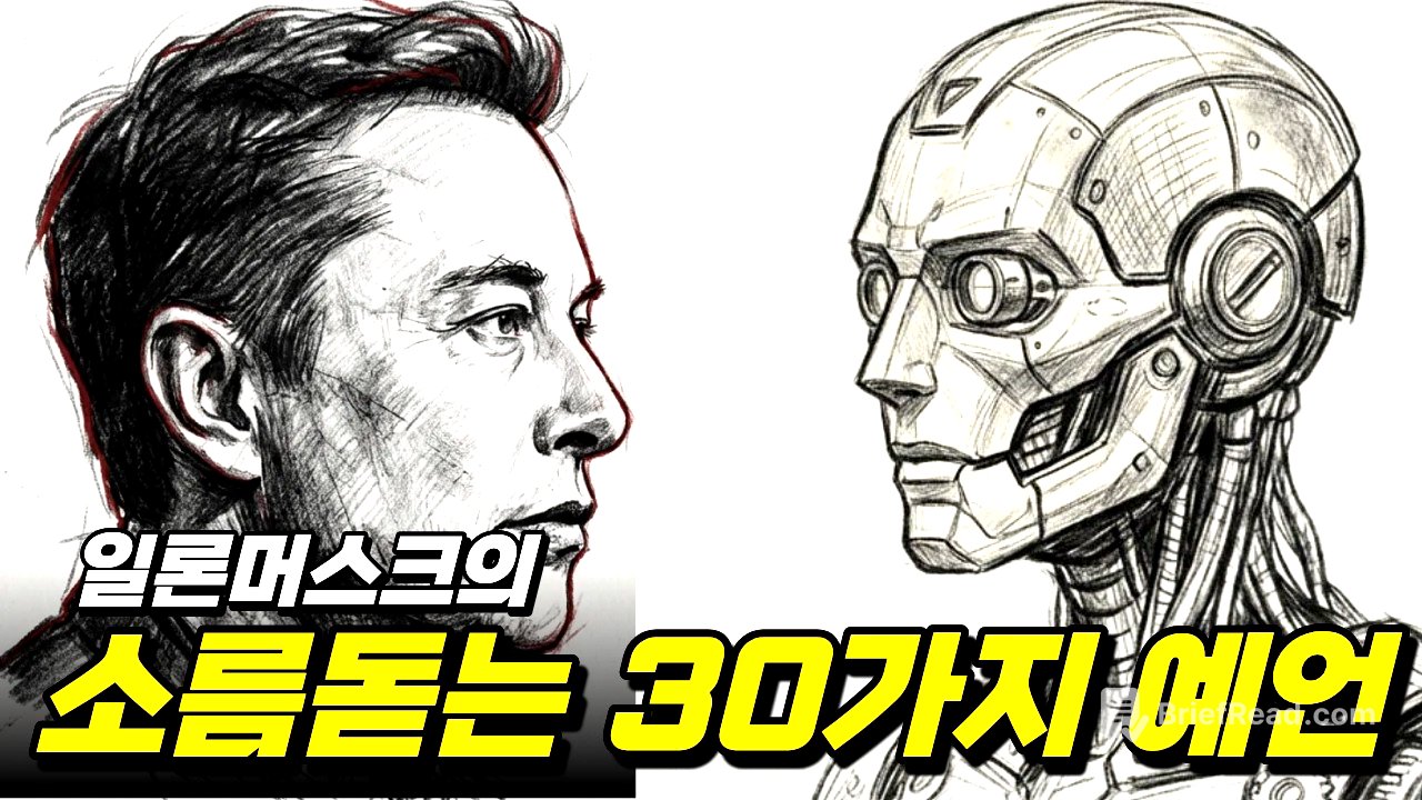 2026년 AGI 시대, 일론 머스크가 경고한 미래 예측 30가지