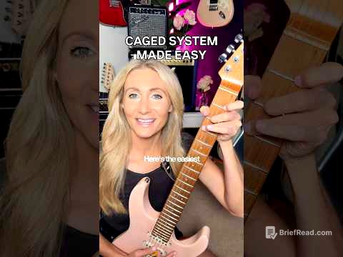 The CAGED System Made Easy! #guitarlesson #guitarteacher #guitarchords #cagedsystem