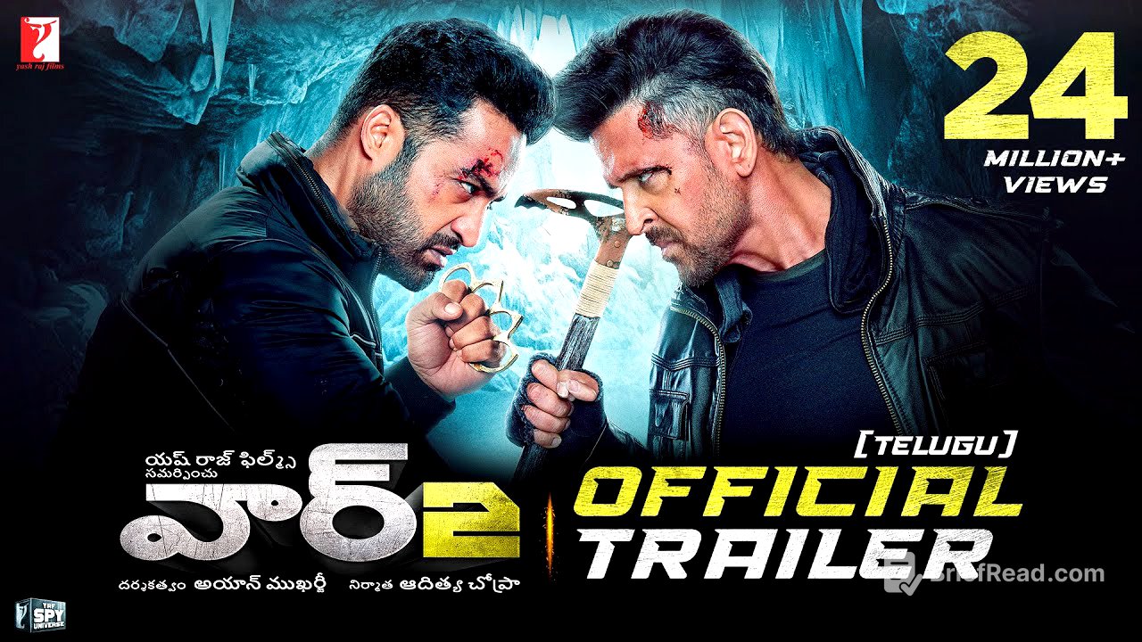 WAR 2 Official Trailer | Telugu | Hrithik Roshan, NTR, Kiara Advani, Ayan Mukerji | YRF Spy Universe