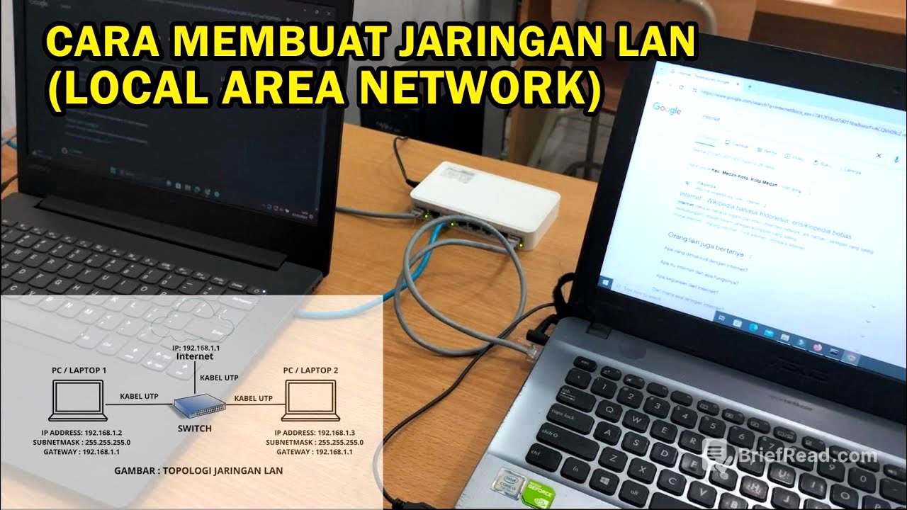 TUTORIAL - CARA MEMBUAT JARINGAN LAN DI RUMAH ATAU KANTOR