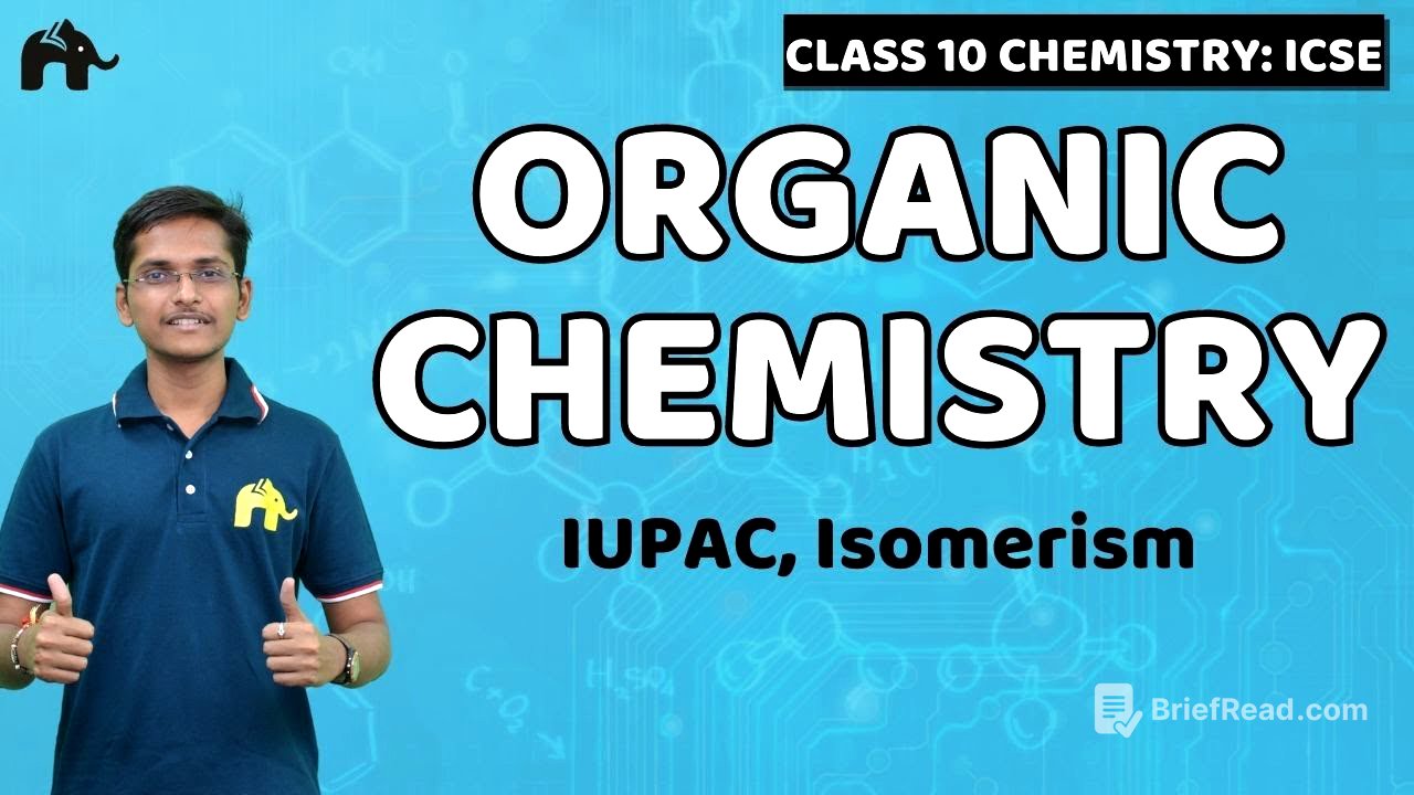 Organic Chemistry Class 10 ICSE Chemistry | Selina Chapter 12 IUPAC Nomenclature, Functional Groups