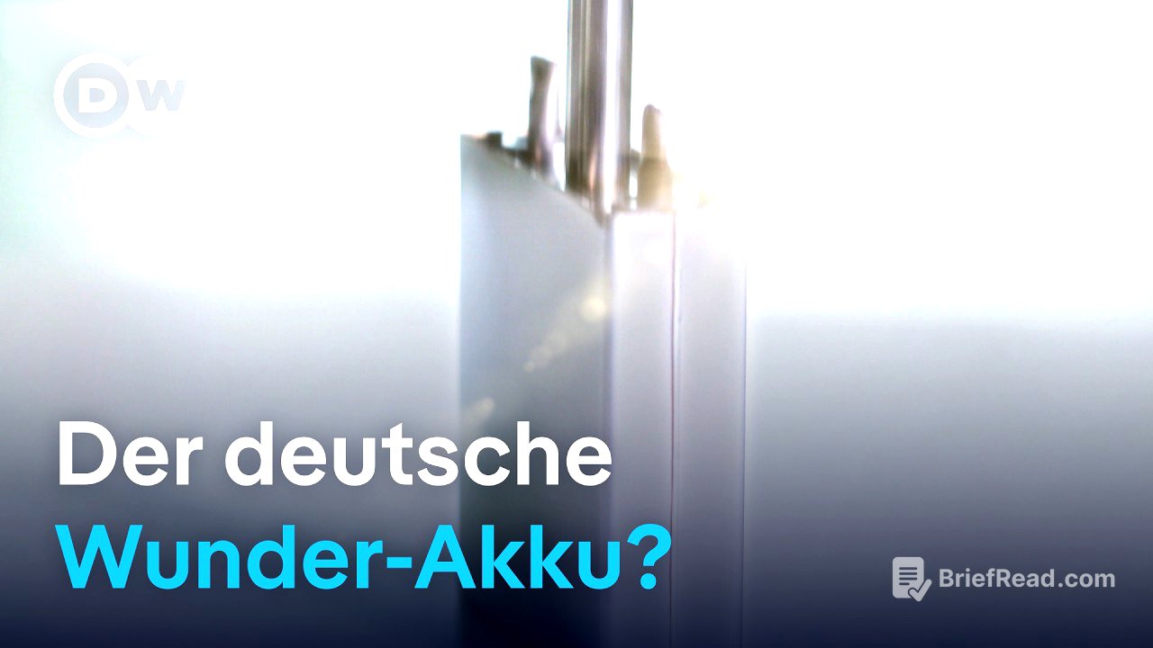Deutsches Startup will mit Feststoffbatterie die chinesische Konkurrenz schlagen | DW Nachrichten