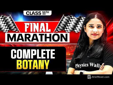 Complete Class 11th BOTANY in One Shot! 🔥 ALL Chapters Covered! FINAL EXAM MARATHON ⚡
