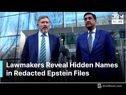 FULL REMARKS: Reps. Ro Khanna & Thomas Massie Reveal Hidden Redacted Names in Epstein Files | AC1G