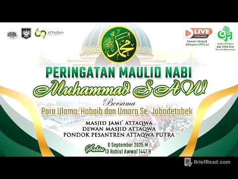 Live Peringatan Maulid Nabi Muhammad SAW | Dewan Masjid Attaqwa 1447 H/2025 M