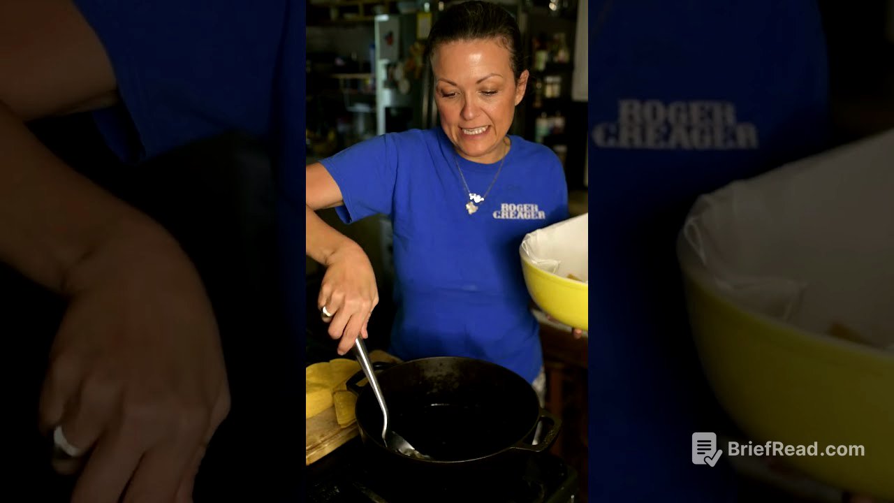 We got Julio's chips at home! #cooking #castingiron #learntocook #kellycookstexas #recipes