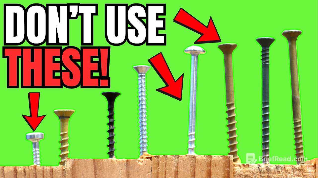 7 Things Pros Know About Screws That Beginners Don't