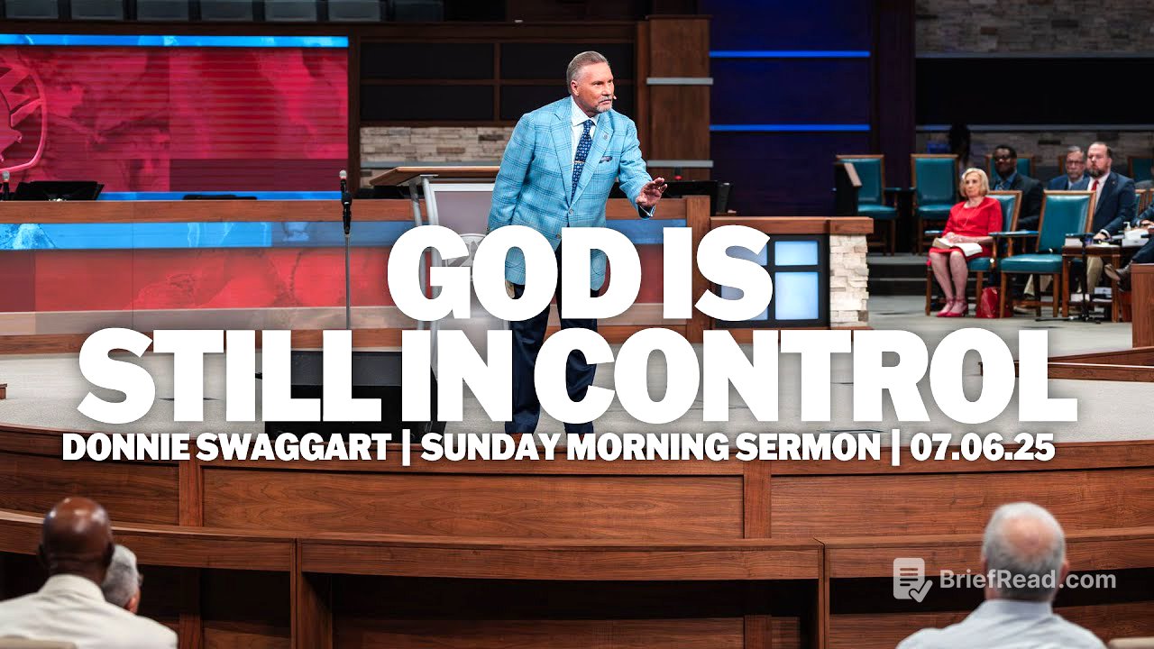 God Is Still In Control | Donnie Swaggart | Sunday Morning Sermon